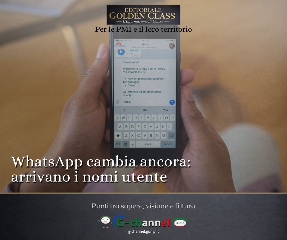 WhatsApp cambia ancora: arrivano i nomi utente 
